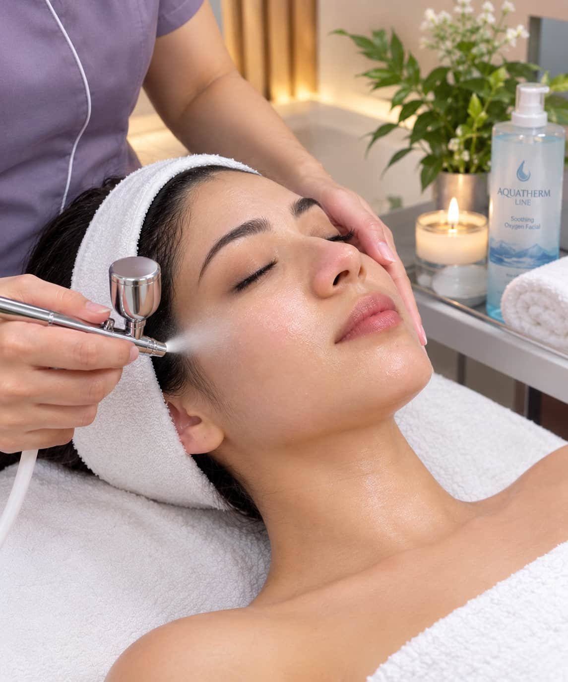 Hydra Boost facial with algae mask