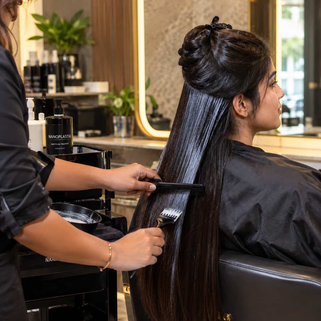 Nanoplastia hair treatment in Kovilambakkam
